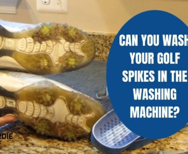 Can you wash your golf spikes in the washing machine?