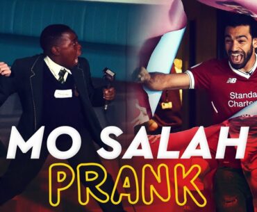 Mo Salah bursts through wall to surprise kids | KOP KIDS PRANK