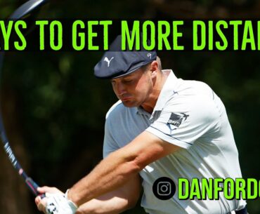 2 WAYS TO GET MORE DISTANCE || WIDTH and TURN || Danford Golf