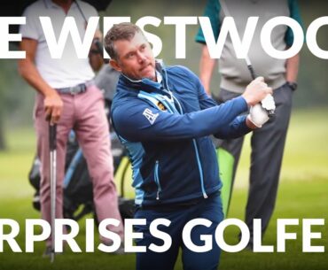LEE WESTWOOD SURPRISES GOLFERS at CLOSE HOUSE: Ryder Cup star treats YGT Clients to Bunker Tips