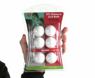 Masters Golf - 30% Distance Golf Balls Pack Of 6 (ZDGB0000)