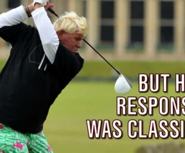 John Daly shows off his fabulous pants and talks fitness