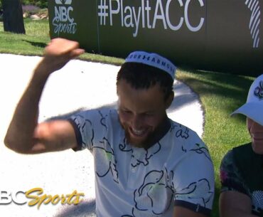 Dell and Steph Curry break even on father-son bet at American Century Championship | NBC Sports