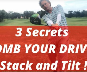 3 Secrets to BOMBING Your Driver using Stack and Tilt System! PGA Golf Professional Jess Frank