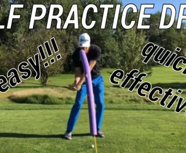 Golf Practice Drills | Pool Noodle | Takeaway | Downswing | Impact