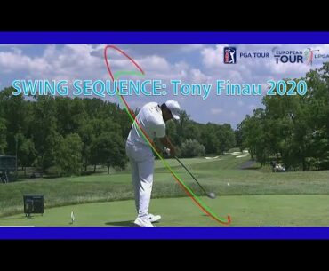 Tony Finau Golf Swing Super Slow Motion DTL Down the Line  | the Memorial Tournament Nationwide 2020