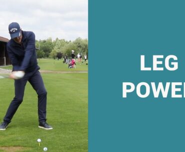 Use your legs for more distance with your driver.