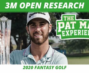 Fantasy Golf Picks - 2020 3M Open Research, Showdown and Millionaire Maker DraftKings Preview