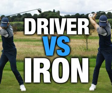 DRIVER SWING VS IRON SWING - THE DIFFERENCE | ME AND MY GOLF