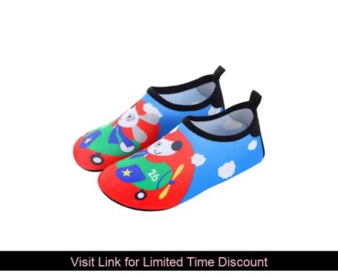Child Quick-Dry Non-Slip Cute Cartoon Crab Shark Printed Barefoot Aqua Socks For Beach Pool Toddler