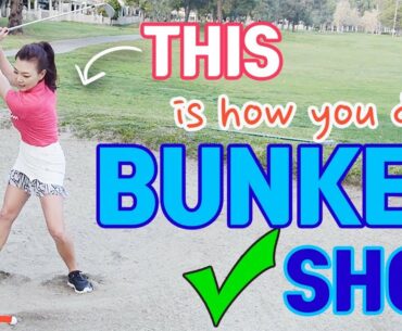 Easiest Bunker Shot Lesson | Golf with Aimee