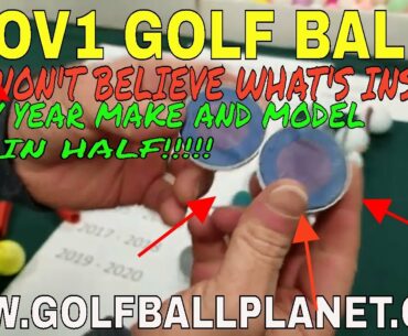 EVERY MODEL OF TITLEIST PROV1 & PROV1 X GOLF BALL | CUT IN HALF | GOLFBALLPLANET.COM |