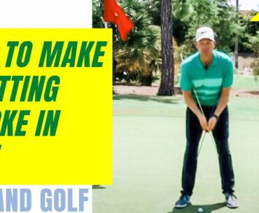 GOLF TIP | How To Make A Putting Stroke In Golf