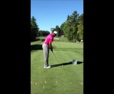 Tiger Woods Long iron practice round