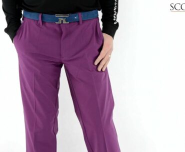 J Lindeberg Troon Micro Stretch Golf Trousers Plum