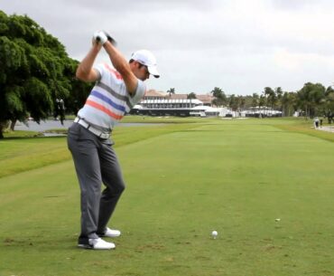 Paul Casey tees off - 18th hole WGC Cadillac Championship, Doral