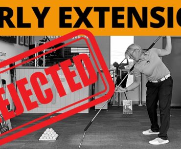 STOP STANDING UP DURING GOLF DOWN SWING - FIX EARLY EXTENSION