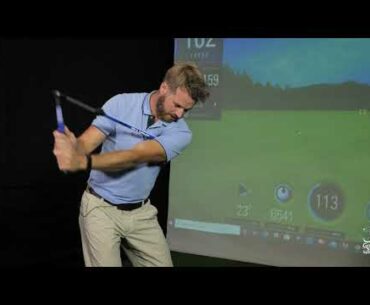 Haydn Reay demos the Sure-Set Golf Training Aid
