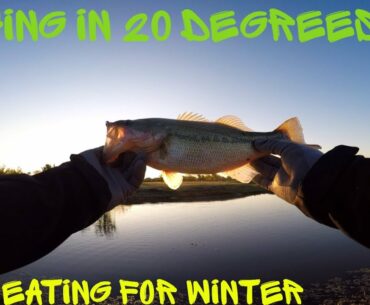 Fishing In 20 Degrees For Big Bass (Tulsa, Oklahoma)