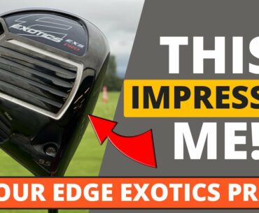 One Of The Straightest Drivers I've Hit! Tour Edge Exotics EXS PRO Driver