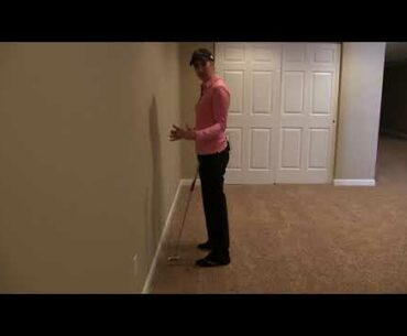 Baseboard Indoor Golf Drill