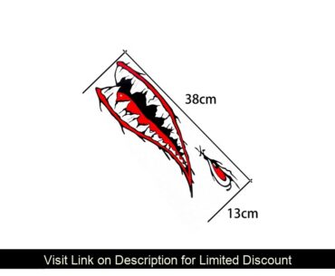 2 PCS / lot DIY Rowing Kayak Rowing Boat Shark Teeth Mouth Sticker Vinyl Decal Sticker For Label