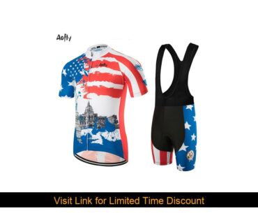 Aofly New Bike Cycling Jersey White House Background Blue Red Style Mountain Bike Golden Gate Bridg