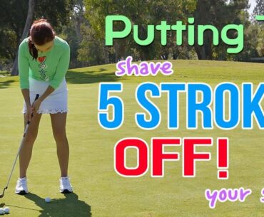 Use this Putting Tip & Shave 5 Strokes Off | Golf with Aimee