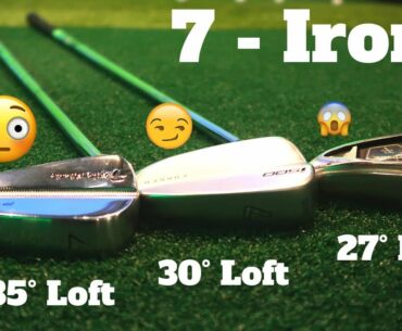 TESTING 7 IRONS WITH DIFFERENT LOFTS - Unbelievable Results