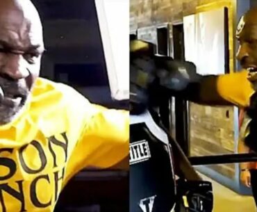 (WHAAAT!) MIKE TYSON NEW POWER & SPEED TRAINING AT AGE 54; DRILLS SIGNATURE MOVES & FEROCIOUS COMBOS