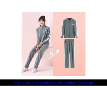 Female Yoga Workout Set Loose Sports Jacket Sweatshirt Sports Harem Pants Gym Fitness Running Jog S