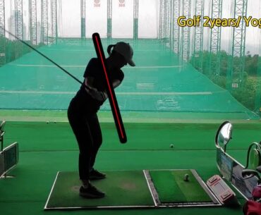 Driver swing slow motion /set up - Golf 2years Yoga 7years