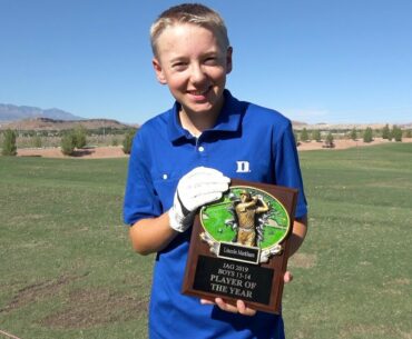 I Won Junior Golfer of the Year!