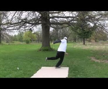 Walnut Hill DGC Columbus OH WINDY 20+mph Disc Golf Doubles Short Tees