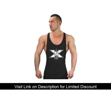 Compression Muscle Workout Cotton Healthy Beauty Vest Men's Sports Casual Sleeveless T-shirt Bottom