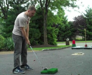 Guy Breaks Bottle With Golf Ball.. Girl Cheats...