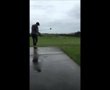 How to hit golf balls out of the air!