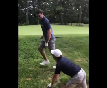 Player Opts to Stand on Another Person to Play a Shot - Golf Rules