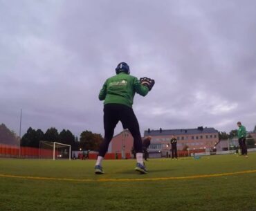 Bandy Goalkeeper - Off-ice training with Golf club