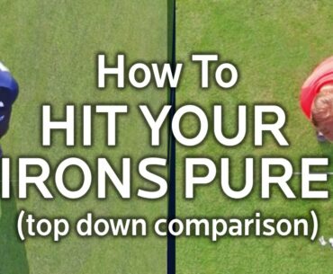 HOW TO HIT IRONS PURE (Impact Comparison Top Down View)