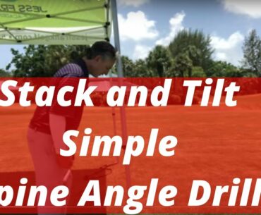 The Best Stack and Tilt Tip To Create your Perfect Spine Angle! PGA Professional Jess Frank