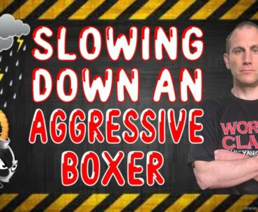 How To Slow Down The Pace With an Aggressive Boxer | Set Up a Strong Right Hand