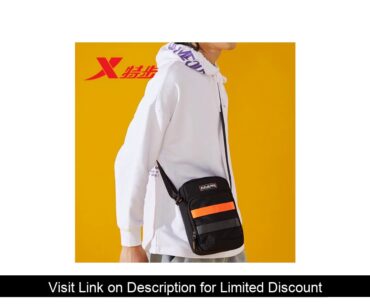 Xtep Casual Office Shoulder Bag Simple And Practical Zipper Bag For Men And Women Sports Shoulder B