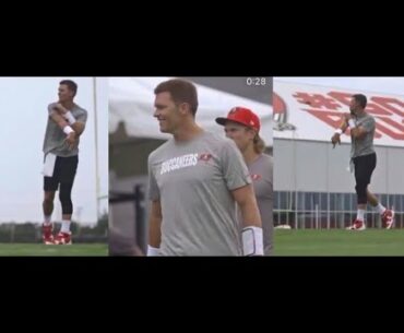 Tom Brady THROWING DARTS to his New Teammates Finally Practicing with the Buccaneers!