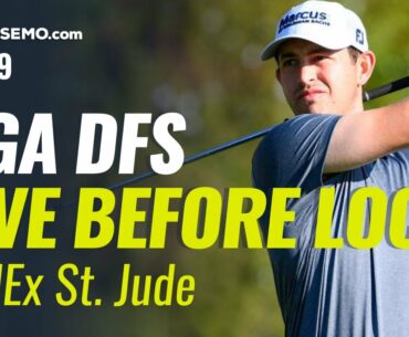 PGA DFS Live Before Lock - 2020 FedEx St Jude Picks, Prediction, Betting