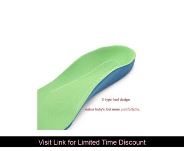 USHINE insoles length 14cm-21cm orthopedic insoles for children flat midfoot pads health correction