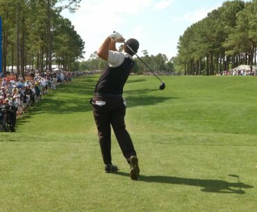 Patrick Reed’s pre-round warm-up routine