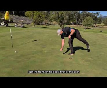 Golf Tips - Repairing Fairway and Green Divots