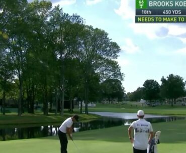 Brooks Koepka double bogeys the 18th at WGC-FedEx St. Jude (8/2/2020)