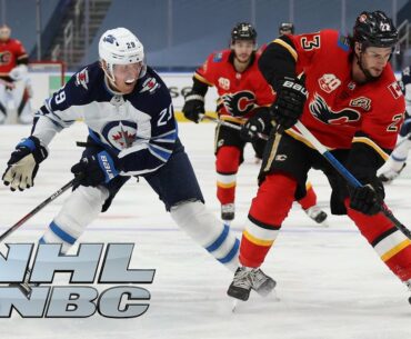 NHL Stanley Cup Qualifying Round: Jets vs. Flames | Game 1 EXTENDED HIGHLIGHTS | NBC Sports